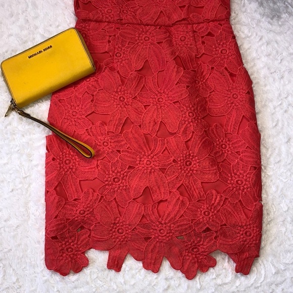 ASTR The Label Lace Coral Sleeveless Dress - Picture 13 of 15